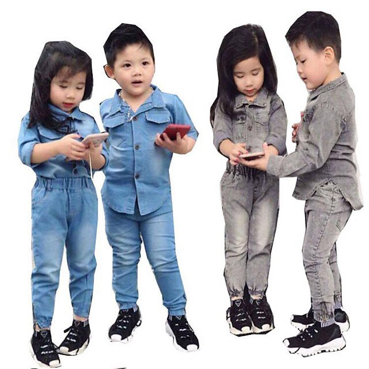 Bộ jean dành cho bé trai và bé gái siêu đẹp