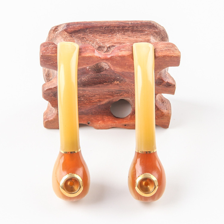 Tẩu thuốc sừng kiểu nhỏ (Màu vàng) - Ảnh 6