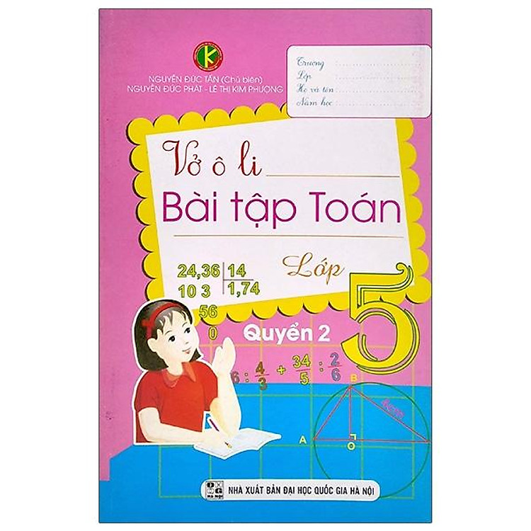 Vở Ô Li Bài Tập Toán 5 – Quyển 2 (2019)