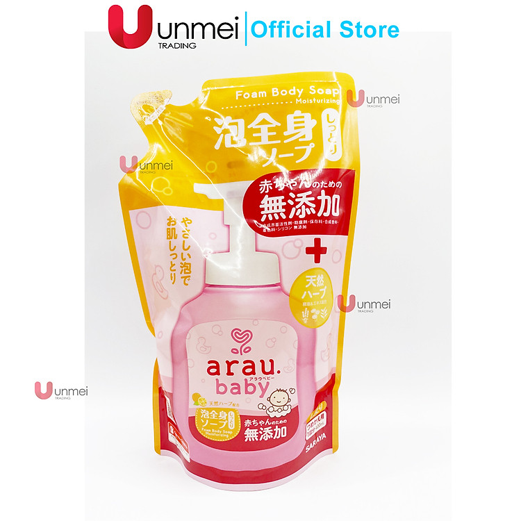 Sữa Tắm, Gội Bọt Arau Baby 400ml Chính hãng Giá tốt - Hình ảnh 4