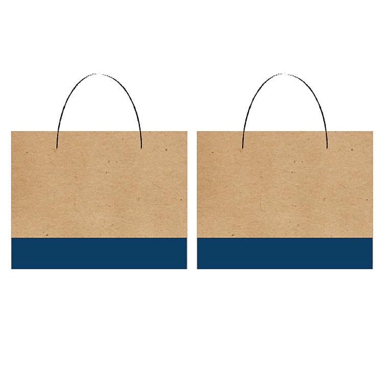 Combo 2 túi đựng quà, túi giấy Kraft cao cấp 22x28x10cm (390.T08)