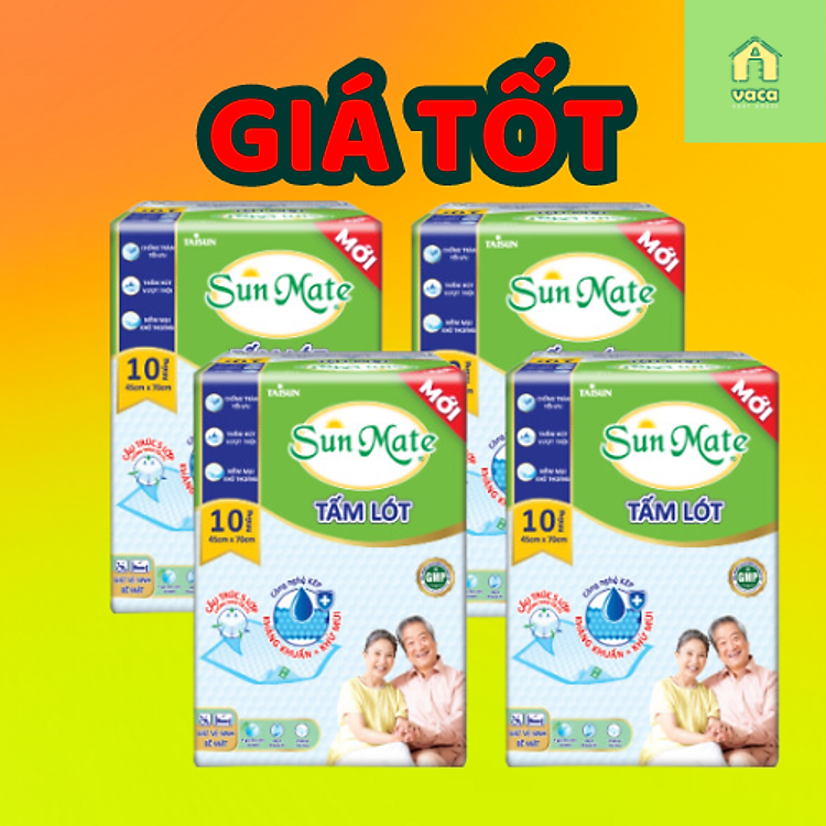 Combo 4 gói tấm lót người lớn SunMate Chính hãng Tiết kiệm - Hình ảnh 3