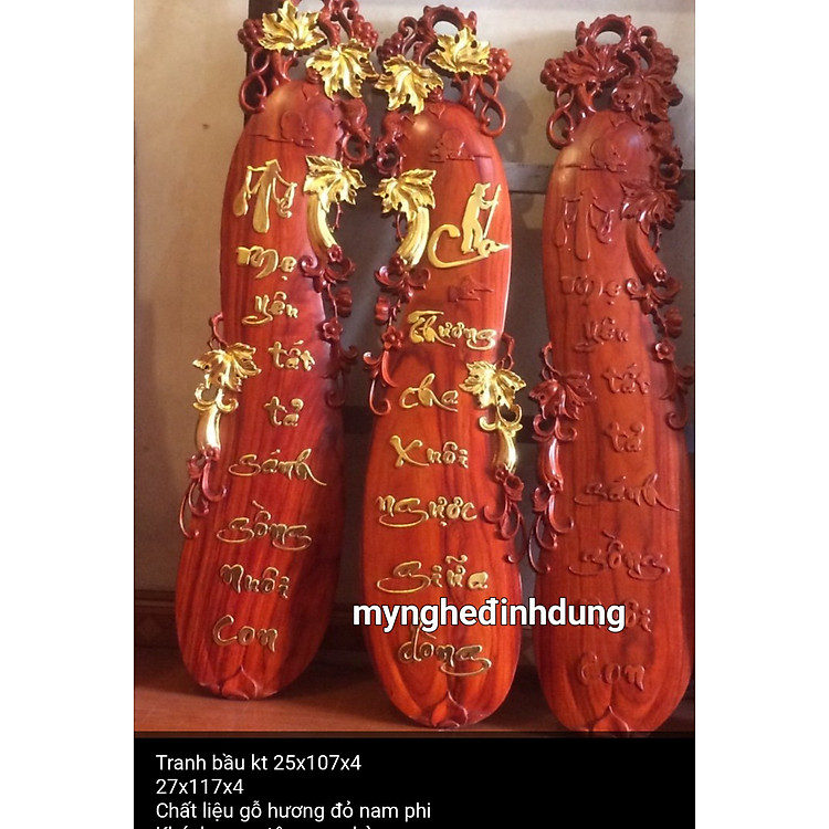 Chọn mua tại Shopee: Tranh câu đối cha mẹ gỗ hương đỏ - Giá tốt nhất tại Mall Shop