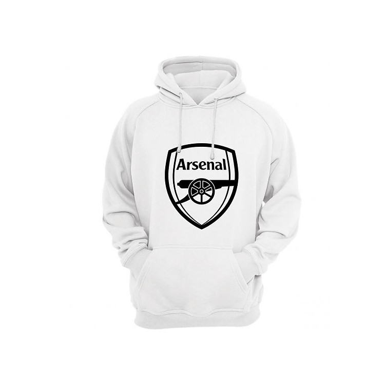 Áo Hoodie Tay Dài Có Mũ Logo Arsenal