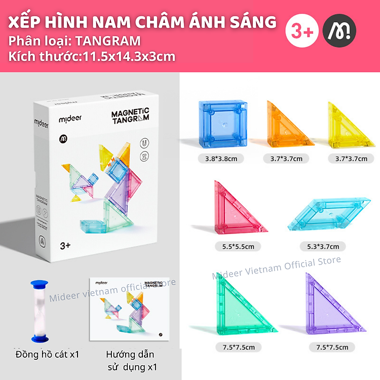 Mua Đồ Chơi Nam Châm Mideer - Bộ Tagram Chính hãng Giá tốt - Hình ảnh 3
