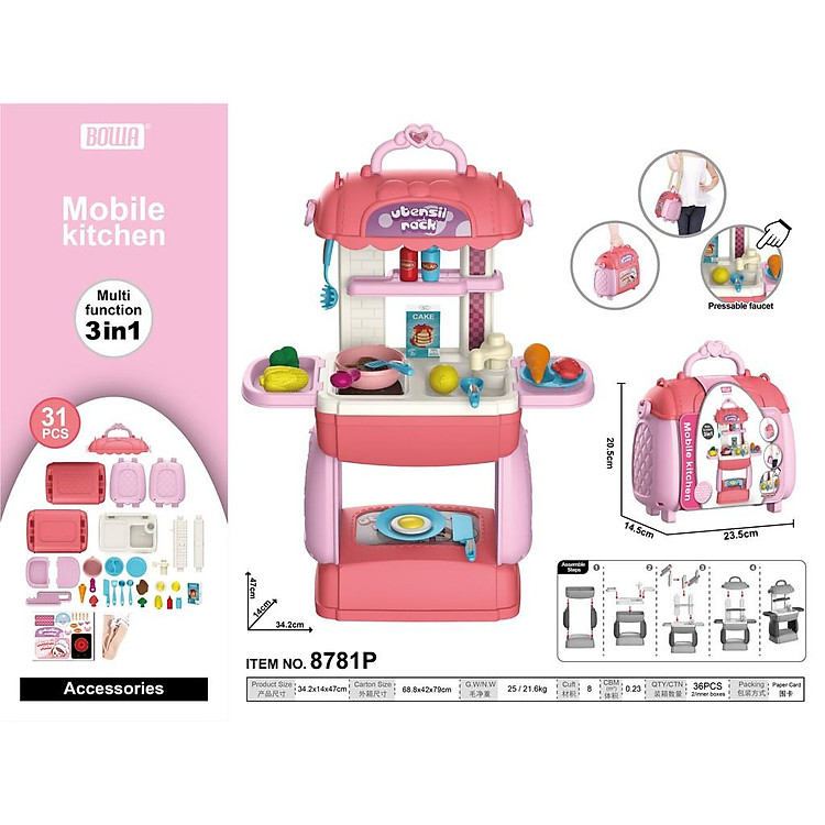 Cặp nhà bếp 31 chi tiết BOWA Chính hãng Giá tốt - Hình ảnh 4