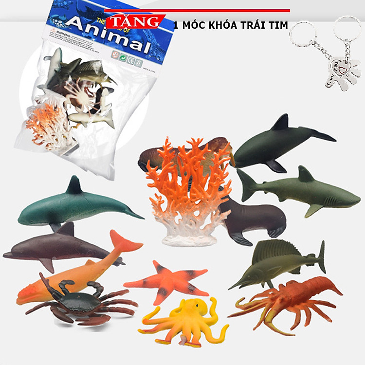Mua Đồ chơi 12 cá biển + móc khóa Chính hãng Giá tốt