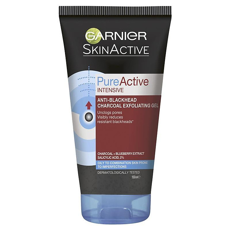 Garnier Pure Active Anti-Blackhead Charcoal Exfoliating Gel 150ml