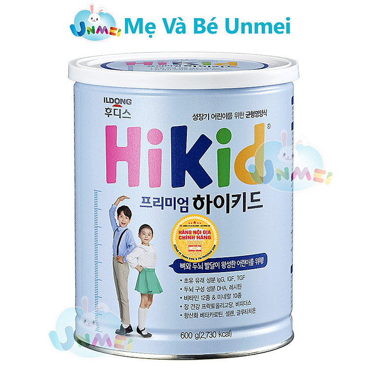 Sữa HIKID Premium tăng trưởng 600g Uy tín Ưu đãi