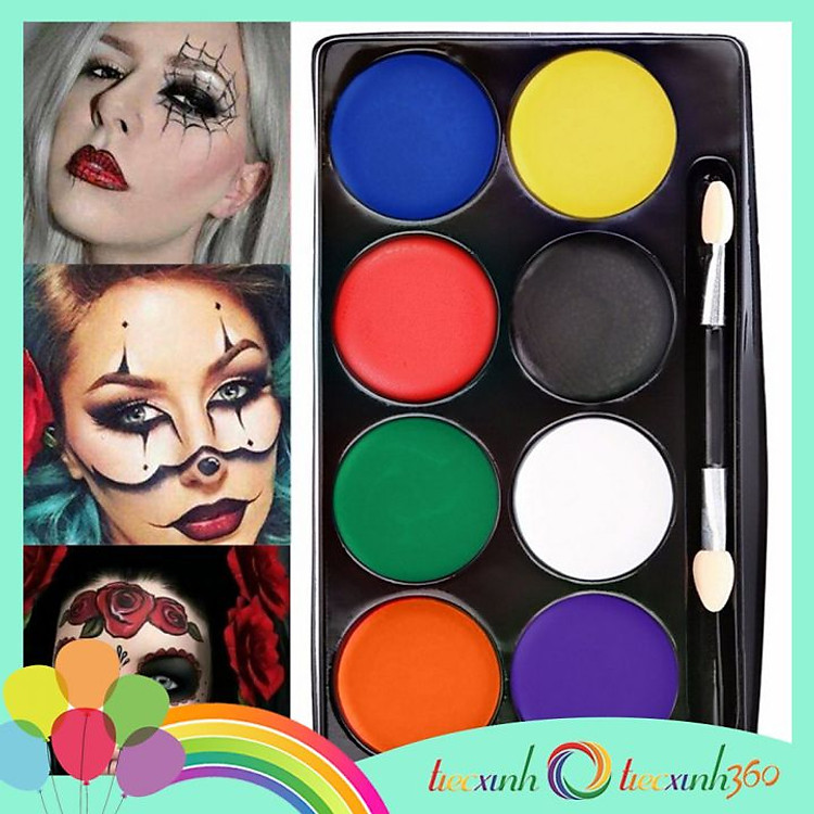 Màu vẽ mặt Face Paints hóa trang Halloween 8 màu