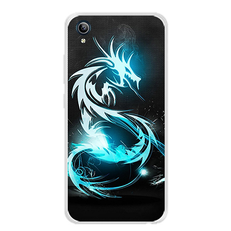 Ốp lưng dẻo cho điện thoại Vivo Y91C - 0245 DRAGON01 - Hàng Chính Hãng