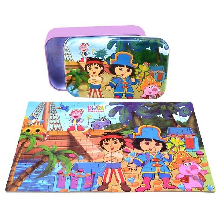 Ghép Hình 60 Mảnh Hộp Thiếc