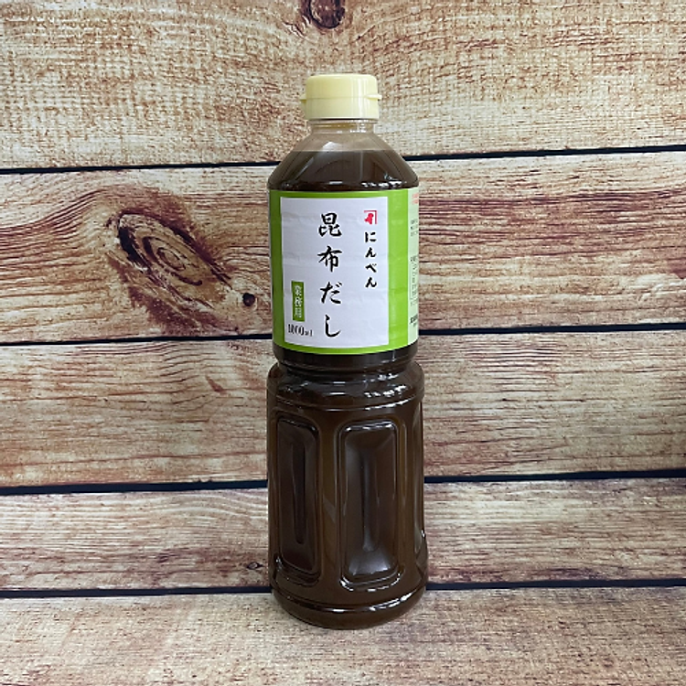 Nước dùng Dashi Tảo Bẹ Kombu Dashi Ninben (Nhật Bản) 1 Lít - Không chất bảo quản - Chay dùng được