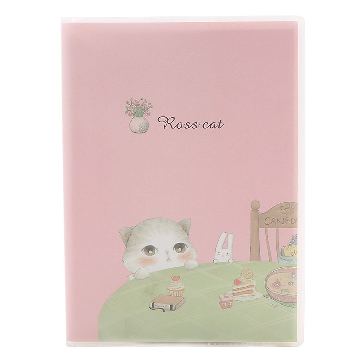 Sổ Nhựa Trong Nhỏ 6434 - Hình Mèo