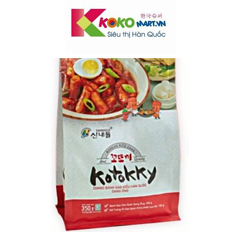 Bánh gạo Hàn Quốc 250g + xốt tương ớt 100g