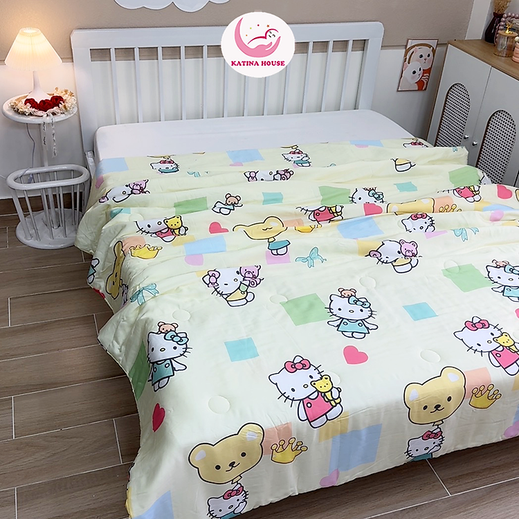Chăn mền cỡ lớn cho bé Katina House, vải Tencel 60s cao cấp mềm mại, mát mượt, giúp bé ngon giấc