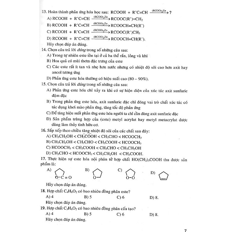 Giải Chi Tiết Câu Hỏi Trắc Nghiệm Khách Quan Hóa Học 12 - Ảnh 2