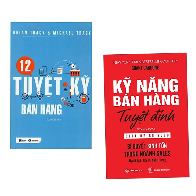 Combo 2Q: 12 Tuyệt Kỹ Bán Hàng+Kỹ Năng Bán Hàng Tuyệt Đỉnh (Cẩm Nang Kinh Doanh / Phát Triển Lãnh Đạo Doanh NGhiệp Tự Thân / Đột Phá Quy Trình Quản Trị và Nâng Tầm Dịch Vụ )
