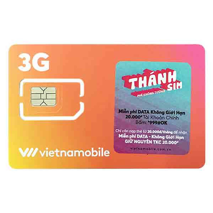 Thánh Sim Vietnamobile 20.000 đ/Tháng