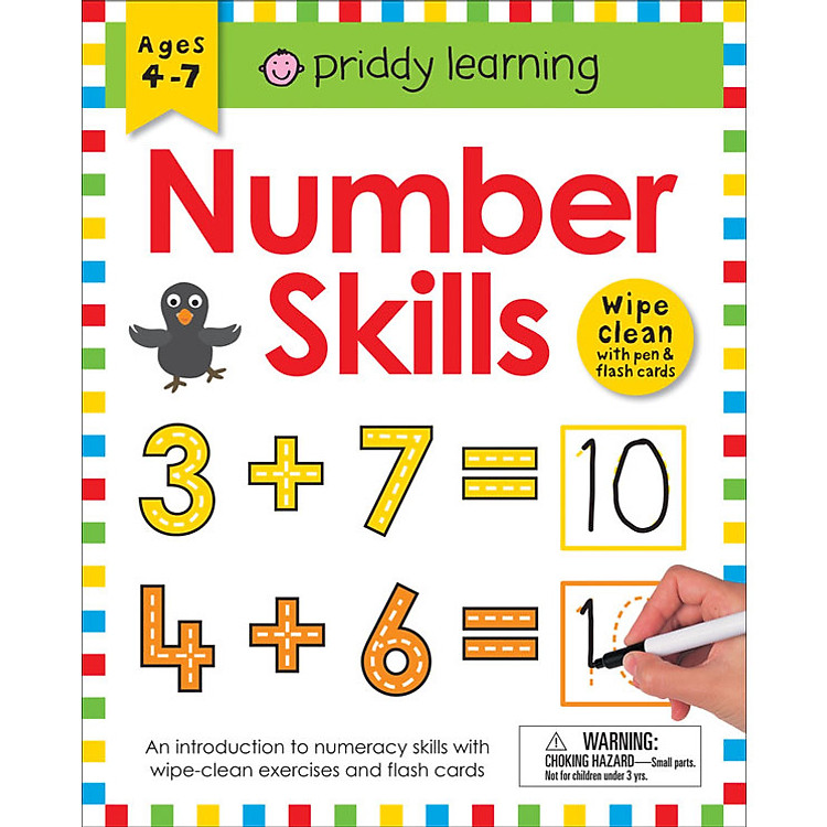 Sách tẩy xóa tiếng Anh - Number Skills