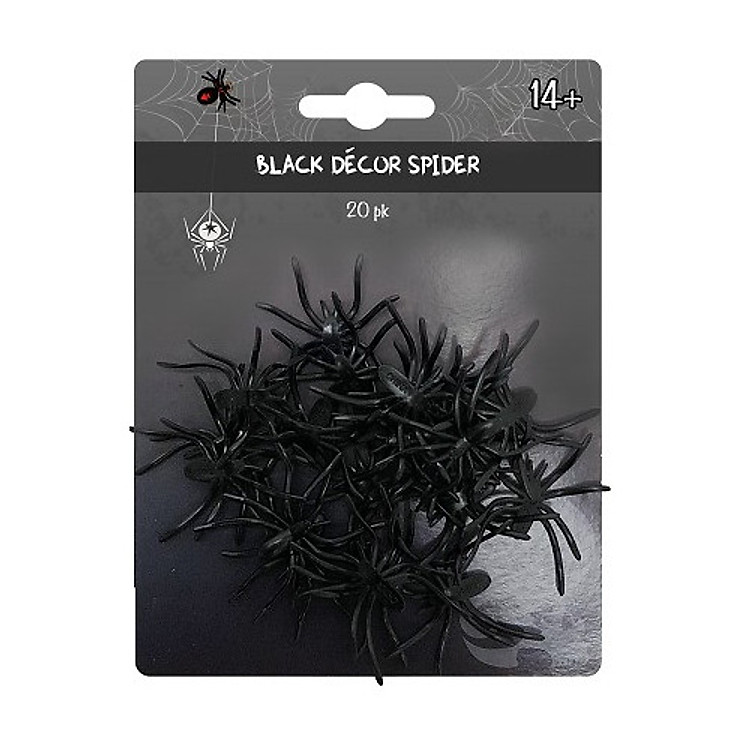 Bộ 20 Con Nhện Đen - Đồ Chơi Halloween UBL UH01090