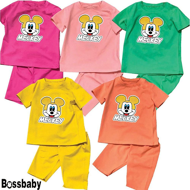 Combo 5 bộ đồ bé gái metky cho bé từ 6kg-29kg.BDBG20.