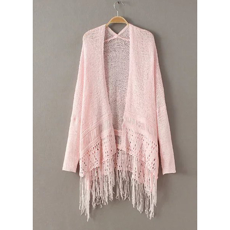 Áo khoác len cardigan nữ phối tua rua Haint Boutique Ak29