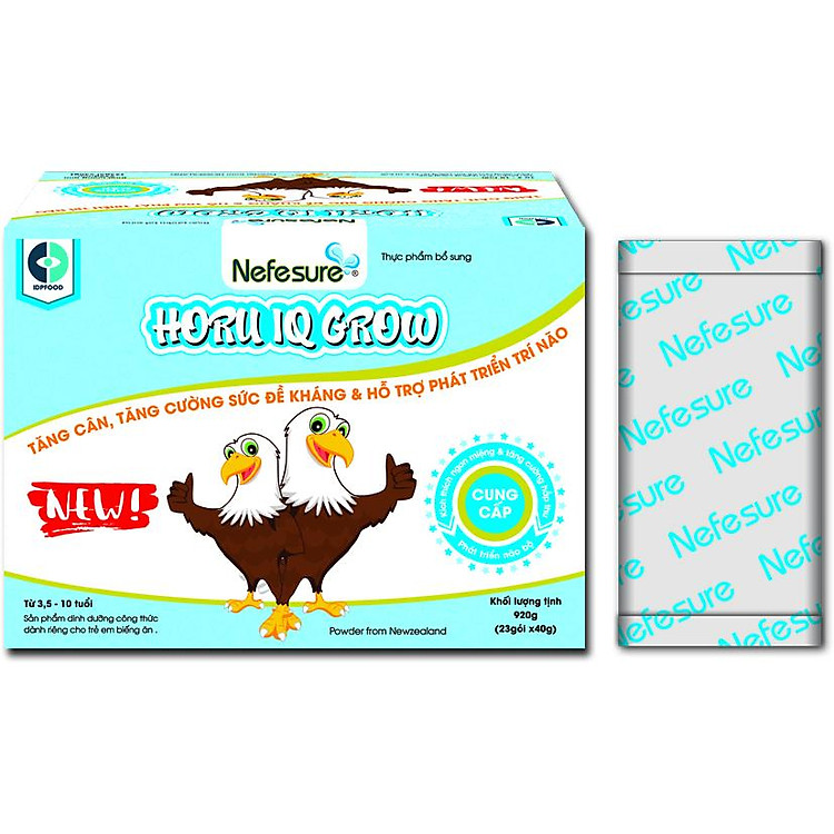 Sữa Bột Nefesure Horu IQ Grow (40gram x 23 thanh)