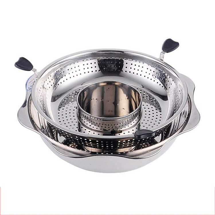 Nồi lẩu xoay Cao cấp GS00120 (dùng cả bếp từ, bếp ga)