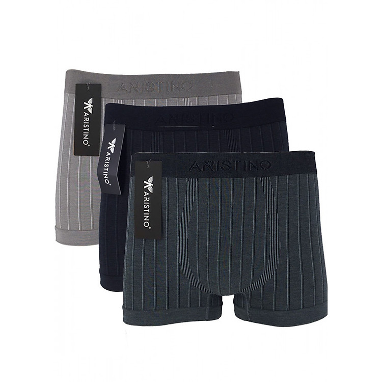 Combo 3 Chiếc Quần Lót Nam Boxer Chất Liệu Sợi Tre Bamboo Cao Cấp Aristino AD 15 Kháng Khuẩn, Mạnh Mẽ, Nam Tính - Hàng Chính Hãng