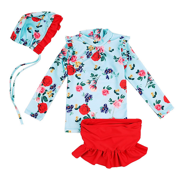 Đồ bơi bé gái hoa hồng Bg1915