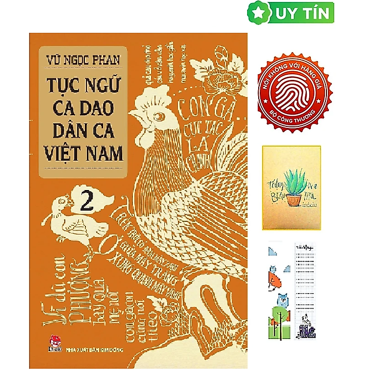 Tục Ngữ - Ca Dao - Dân Ca Việt Nam - Tập 2 (Tặng Kèm Bookmark CÚ MÈO + SỔ TAY XƯƠNG RỒNG)