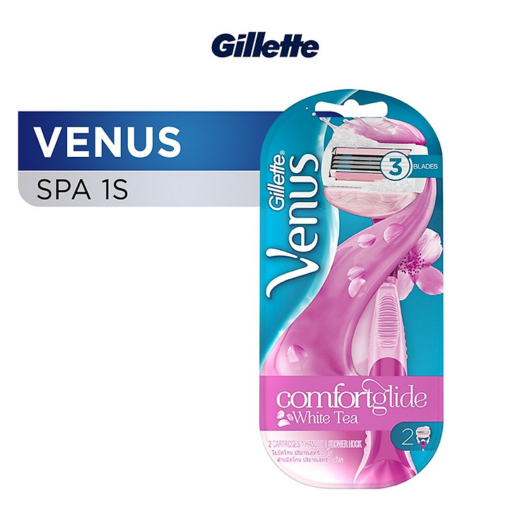 Dao Cạo Râu Gillette Venus Spa Chuyên Dụng Cho Nữ Kèm 1 Lưỡi Dao Thay Thế