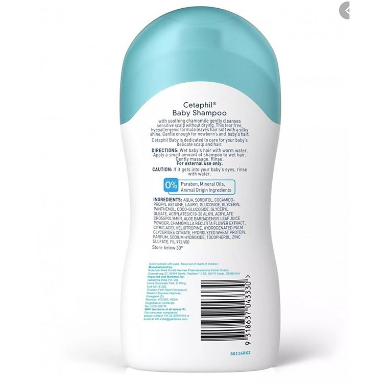 Dầu Gội Cetaphil Baby 200ml Chính hãng Ưu đãi - Hình ảnh 2