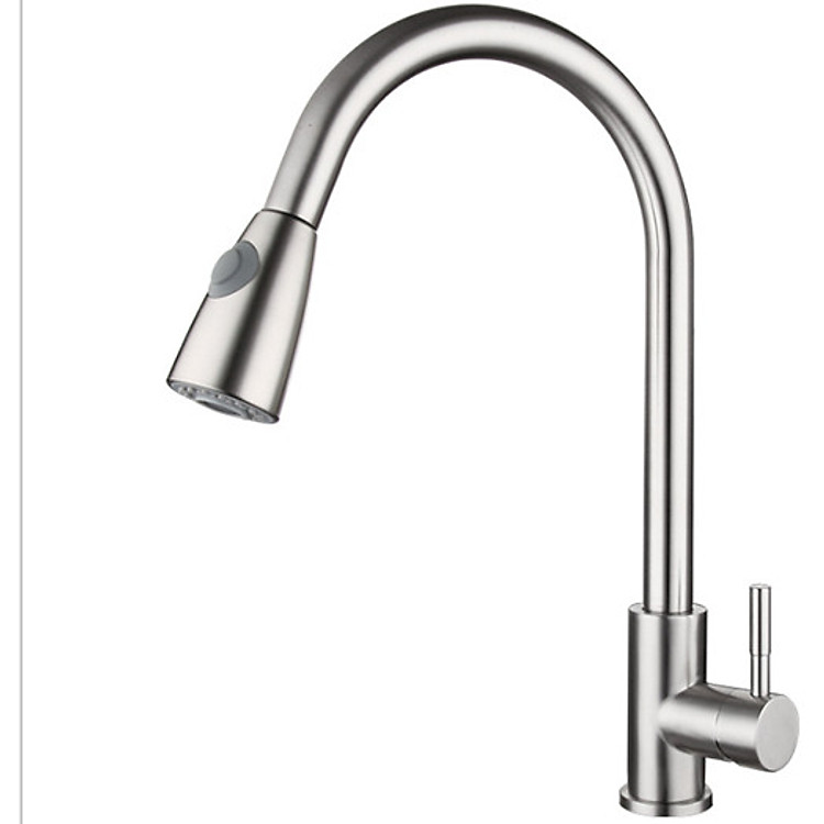 Vòi nóng lạnh hai hố inox 304 RC08 - tặng kèm dây cấp 60cm