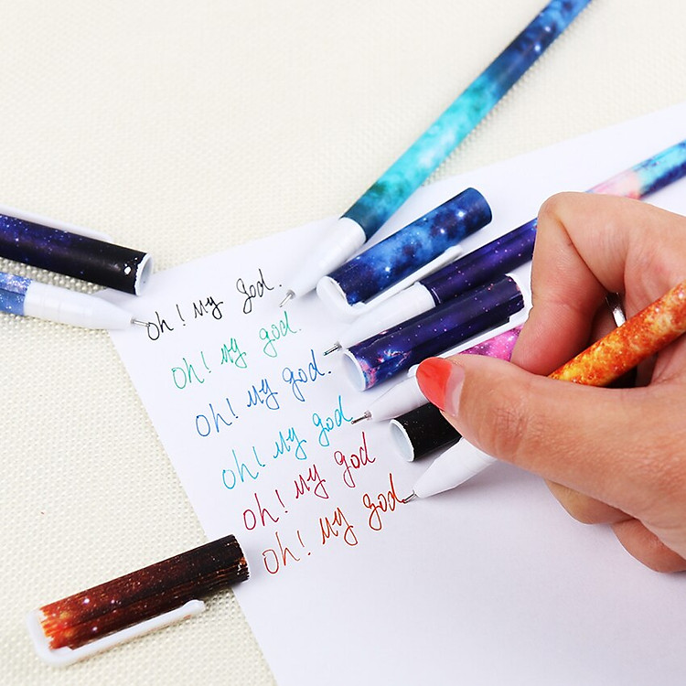 Bộ Bút Mực Nước Gel (10 chiếc) - Ảnh 6