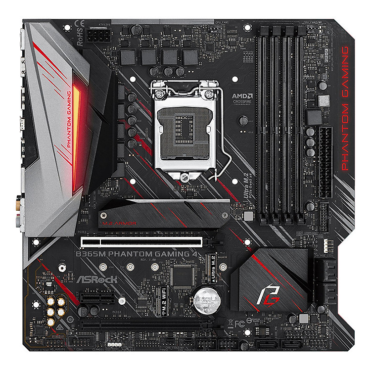 Bo Mạch Chủ Mainboard ASRock B365M Phantom Gaming 4 Socket 1151 - Hàng Chính Hãng
