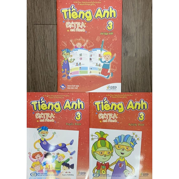 Tiếng Anh 3 Extra and Friends trọn bộ (sách học sinh, sách bài tập, vở tập viết)