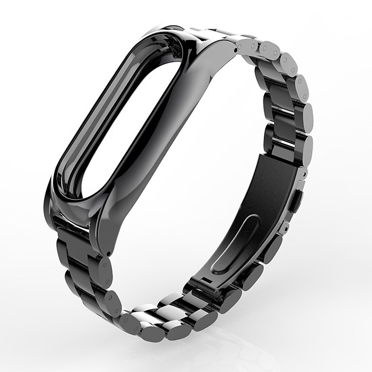 Vòng kim loại miband 2 bản lớn khóa bấm