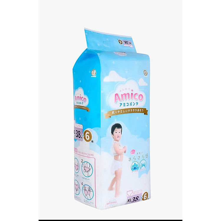 Tã quần Amico Nhật size XL tại QUYNH HUONG Chính hãng Giá rẻ - Hình ảnh 2