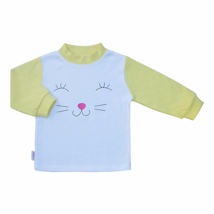 Áo Cho Bé Cổ Bo Trai Hình Thêu Ngẫu Nhiên Hello B&B AL0359