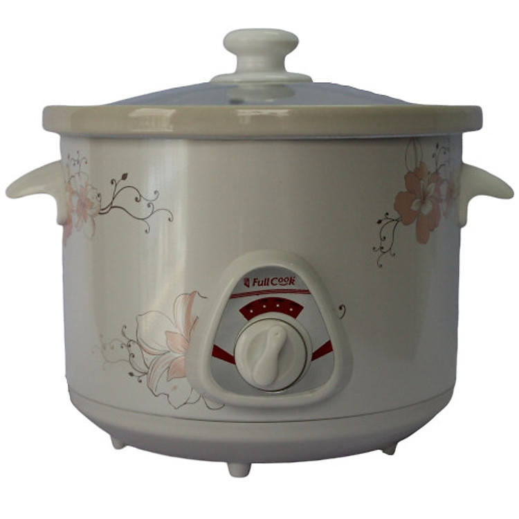 Nồi Tiềm Nấu Cháo Chậm Kho Cá Hầm Chưng Yến Đa Năng Full Cook (2,5 lít) - Màu Ngẫu Nhiên - Hàng Chính Hãng