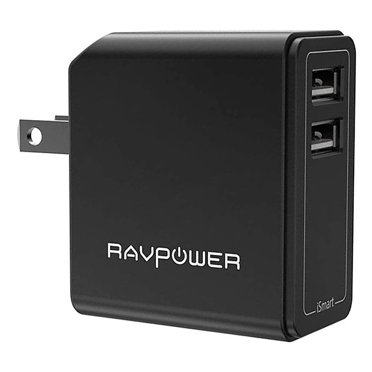 Adapter Sạc 2 Cổng 24W RAVPower RP-PC019 - Hàng Chính Hãng