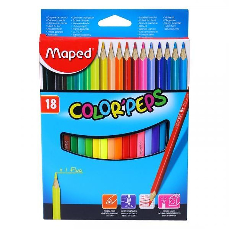 Chì Màu Maped 18 Màu