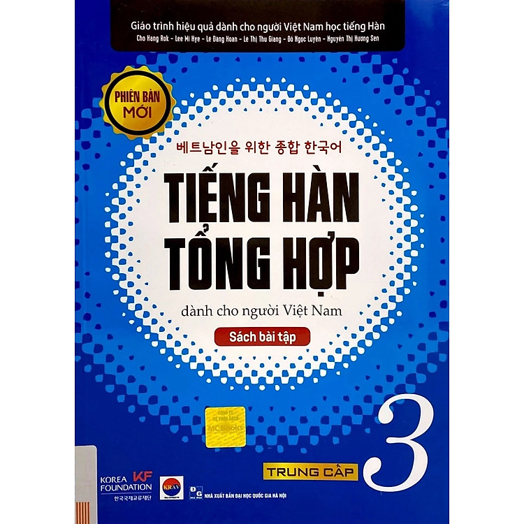 Giáo Trình Tiếng Hàn Tổng Hợp Dành Cho Người Việt Nam: Trung Cấp 3 – Sách Bài Tập