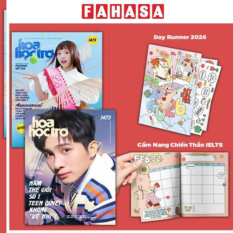 Sách - Hoa Học Trò - Số 1473 - H2Tết Bính Ngọ 2026 - Nô Nức Điểm Hẹn Mùa Xuân Tại Trường Học Gen Z - Tặng Kèm Phụ Kiện Day Runner 2026 + Cẩm Nang Chiến Thần IELTS