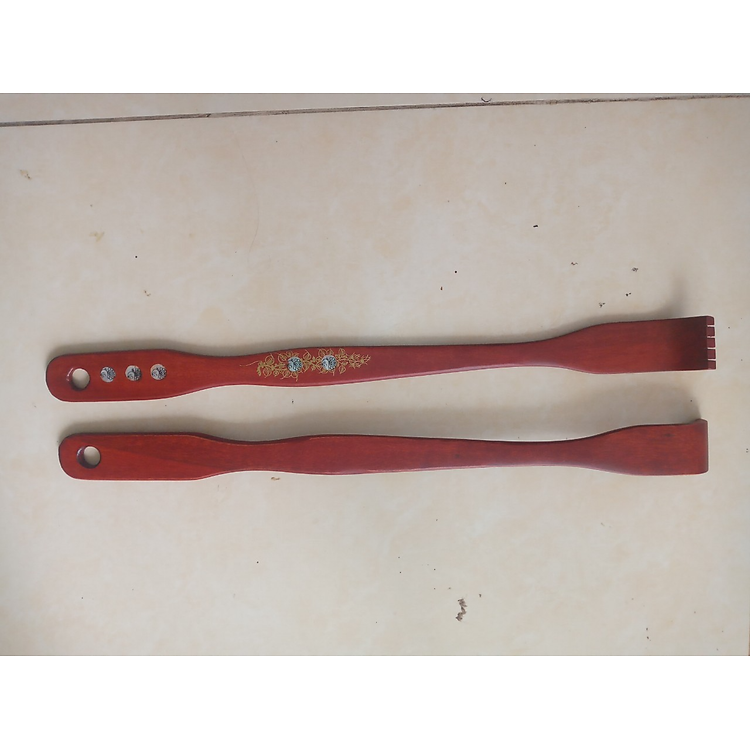 Gãi lưng gỗ khảm trai- DAICAT -KT 48,5 X 4 X2 X0.8 CM Massage cơ thể danh cho mọi người