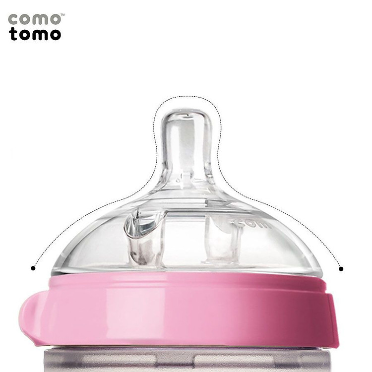 Bình sữa Silicone Comotomo 150ml - Hồng Đảm bảo Tiết kiệm - Hình ảnh 5