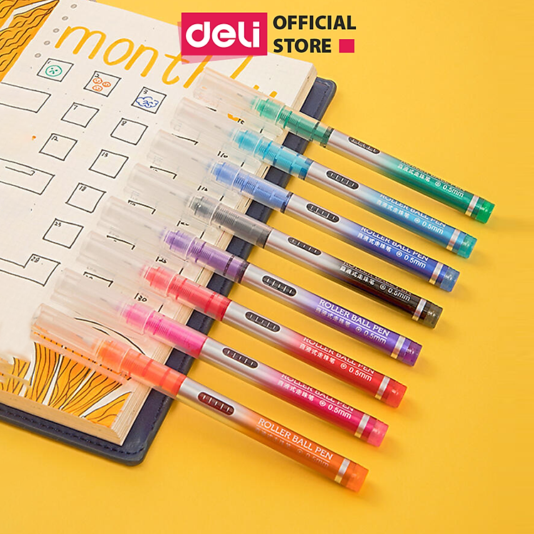 Bút Bi Nước Gel Deli S853 – Đen