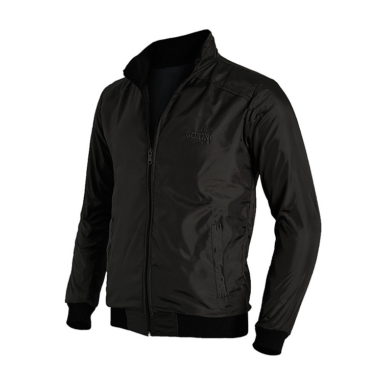 Áo khoác gió cách nhiệt GOKING, form unisex cho nam nữ. Có túi trong và 2 túi ngoài dây kéo, vải dù ấm áp, cản gió hiệu quả